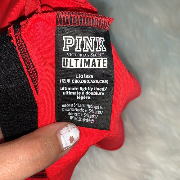 Pink Padded Sports Bra - Picture 4 of 4